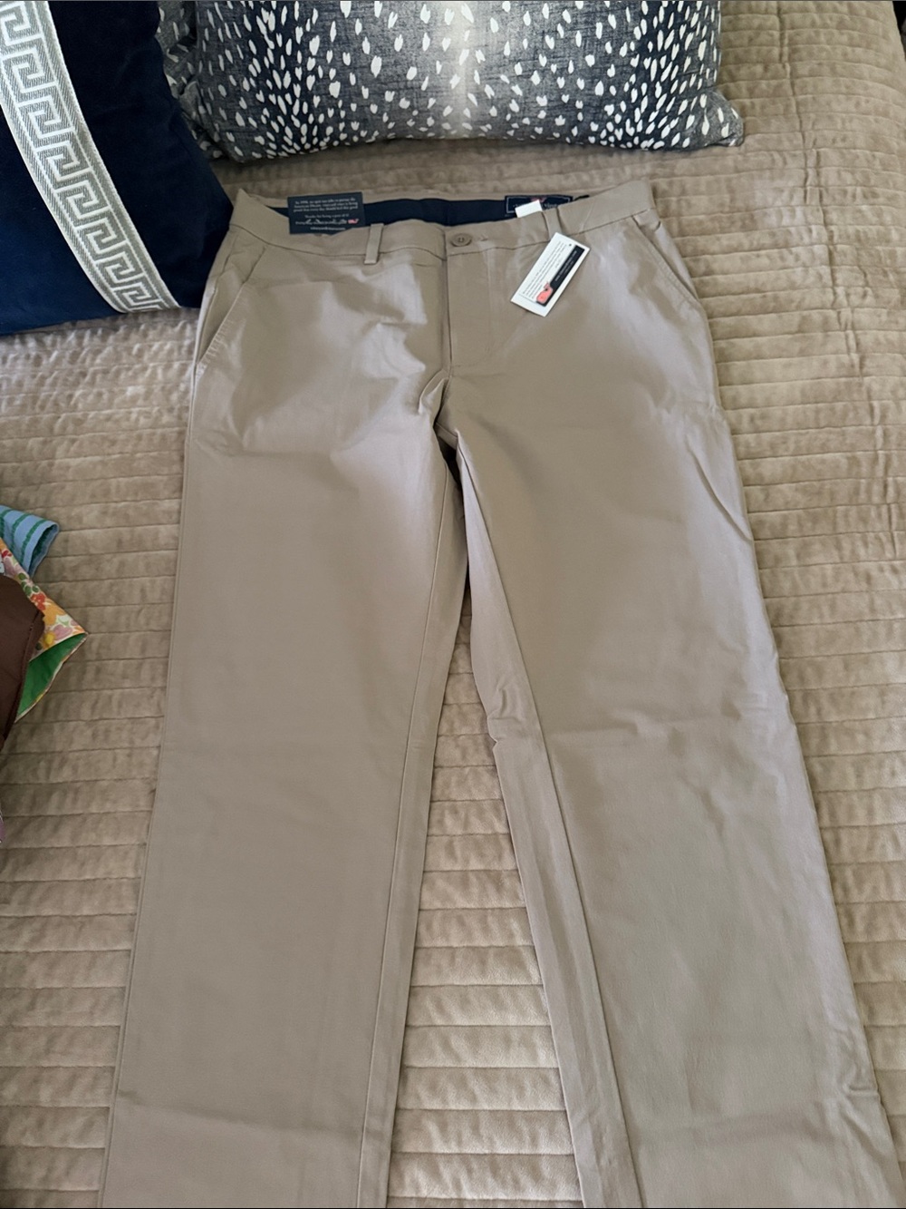Vineyard Vines Men's Khaki Straight Chinos